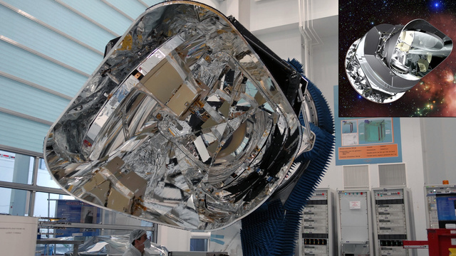 As entranhas malucas do Planck Observatory, uma nave espacial construída pela Agência Espacial Europeia para “observar as anisotropias das ondas de radiação cósmicas”. E comer humanos, aparentemente.